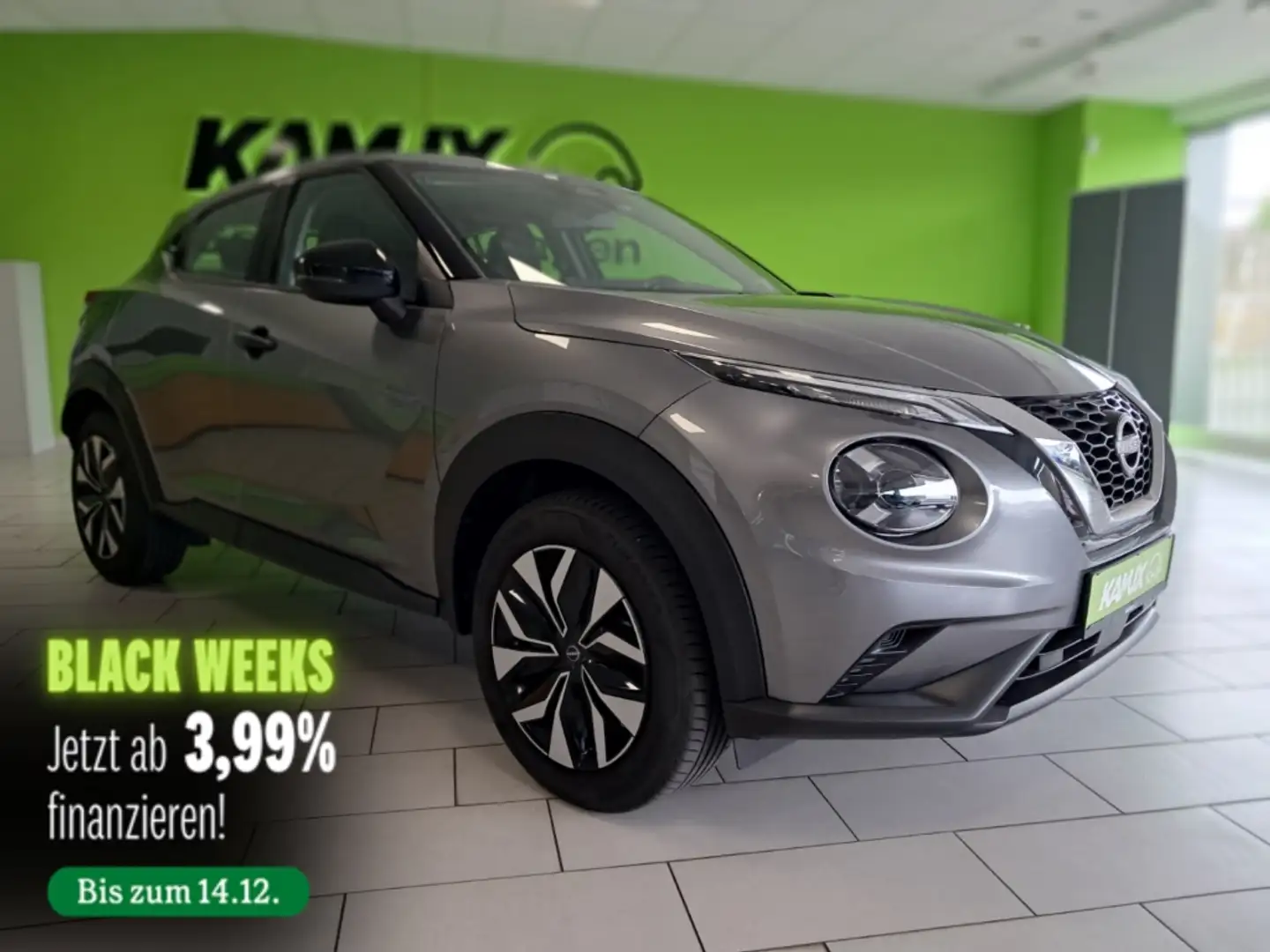 Nissan Juke 1.0DIG-T Aut.Acenta+LED+KAMERA+CARPLAY+DAB Grau - 1