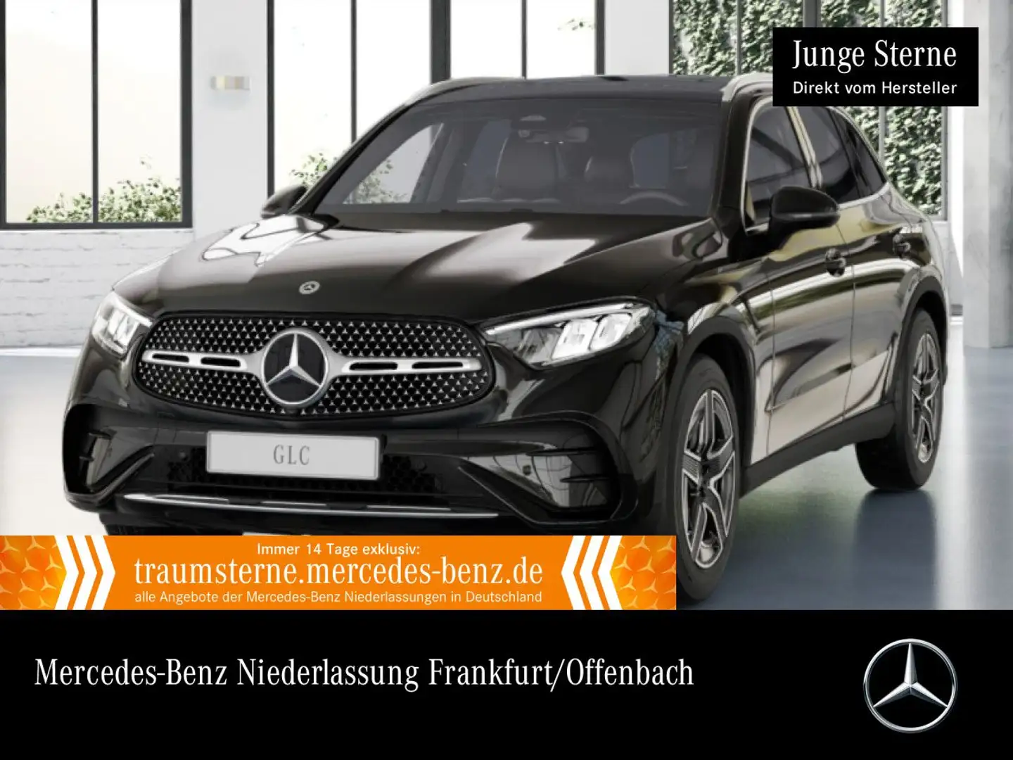Mercedes-Benz GLC 220 d 4M AMG+PANO+AHK+LED+KAMERA+TOTW+KEYLESS Schwarz - 1