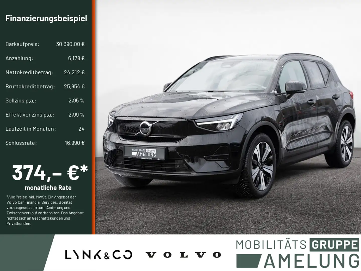 Volvo XC40 Core Recharge Pure Electric 2WD AHK LED Schwarz - 1