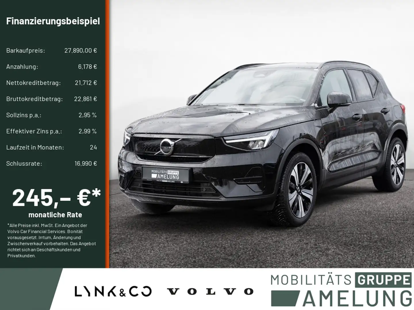 Volvo XC40 Core Recharge Pure Electric 2WD AHK LED Schwarz - 1