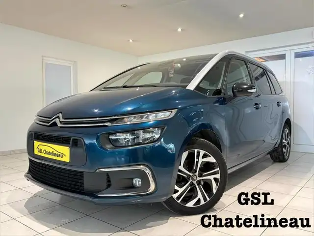 Citroen Grand C4 SpaceTourer 1.5HDi 130cv 7pl Automatique vert 04/21 Airco/GPS