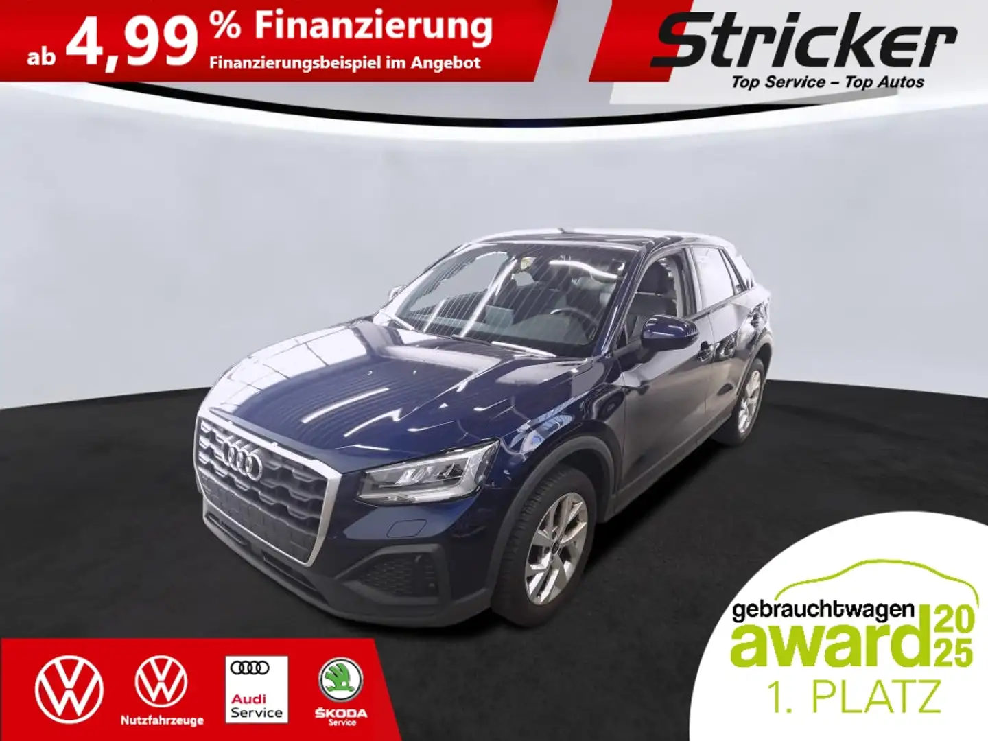 Audi Q2 35 1.5TFSI DSG 285,-ohne Anzahlung Navi Klima Blau - 2