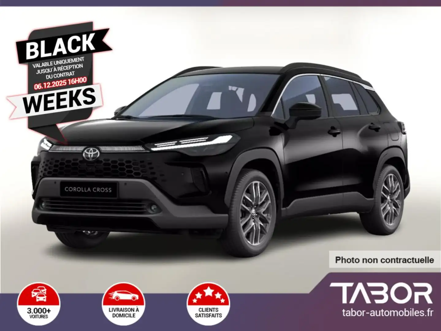 Toyota Corolla Cross 2.0 HEV 180 CVT Style Cuir Černá - 1