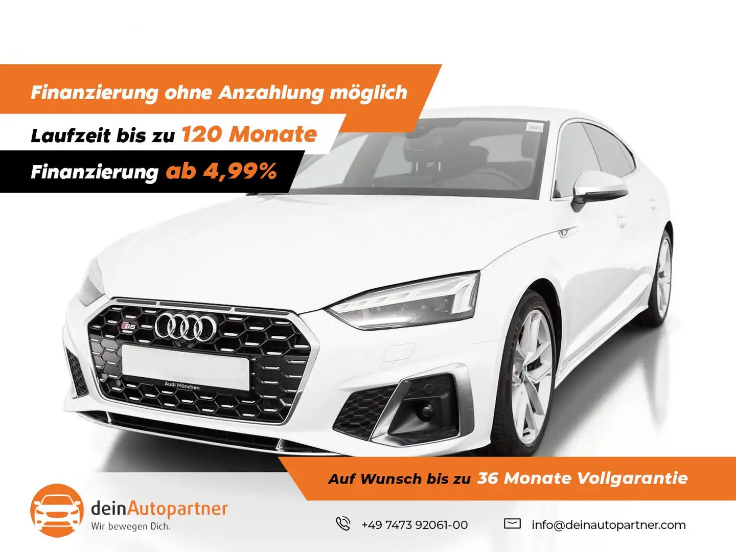 Audi S5 Sportback 3.0 TDI quattro NAVI/MATRIX LED/LEDER/HU Weiß - 1
