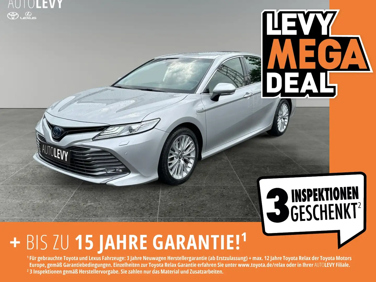 Toyota Camry 2.5 Hybrid Luxury *HUD*JBL*LEDER* Plateado - 1