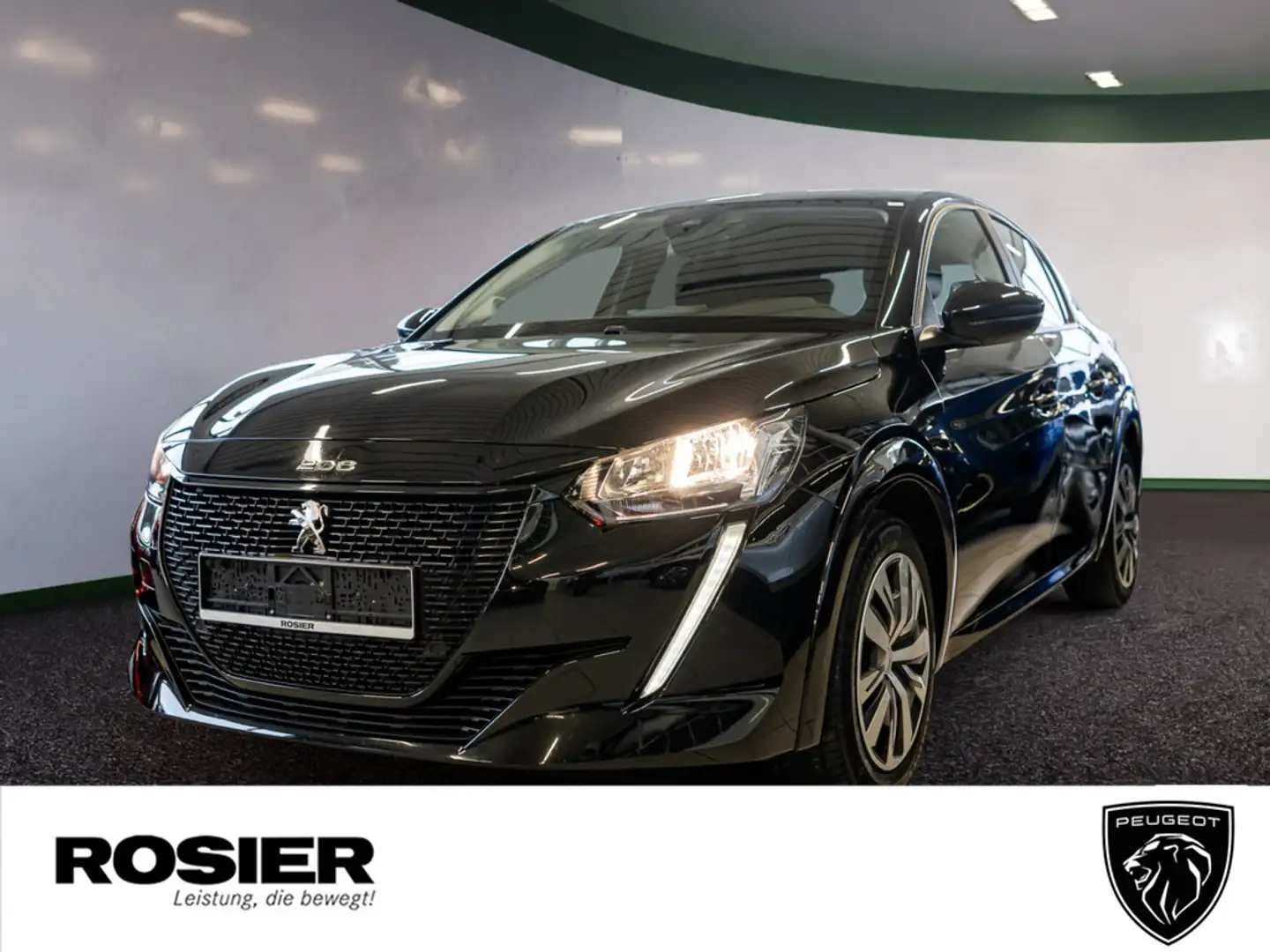 Peugeot e-208 Active Elektromotor 136 LED SPURH. SHZ Noir - 1