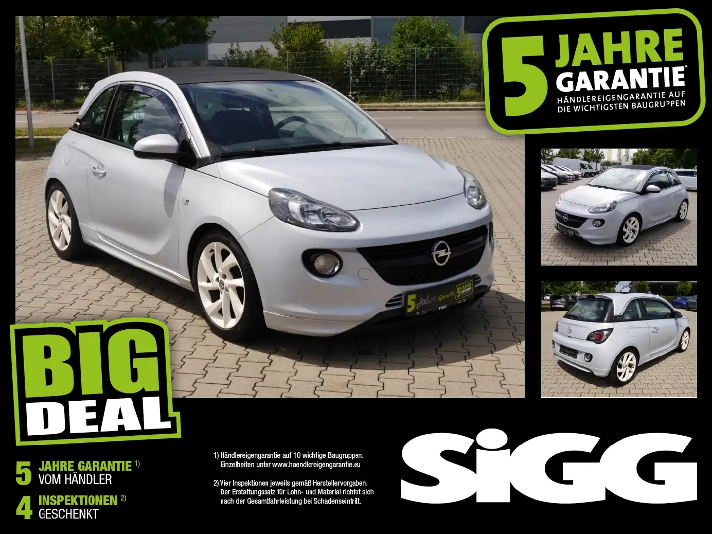 Opel Adam 1.0 Turbo Open Air Faldach OPC-LINE Grigio - 1