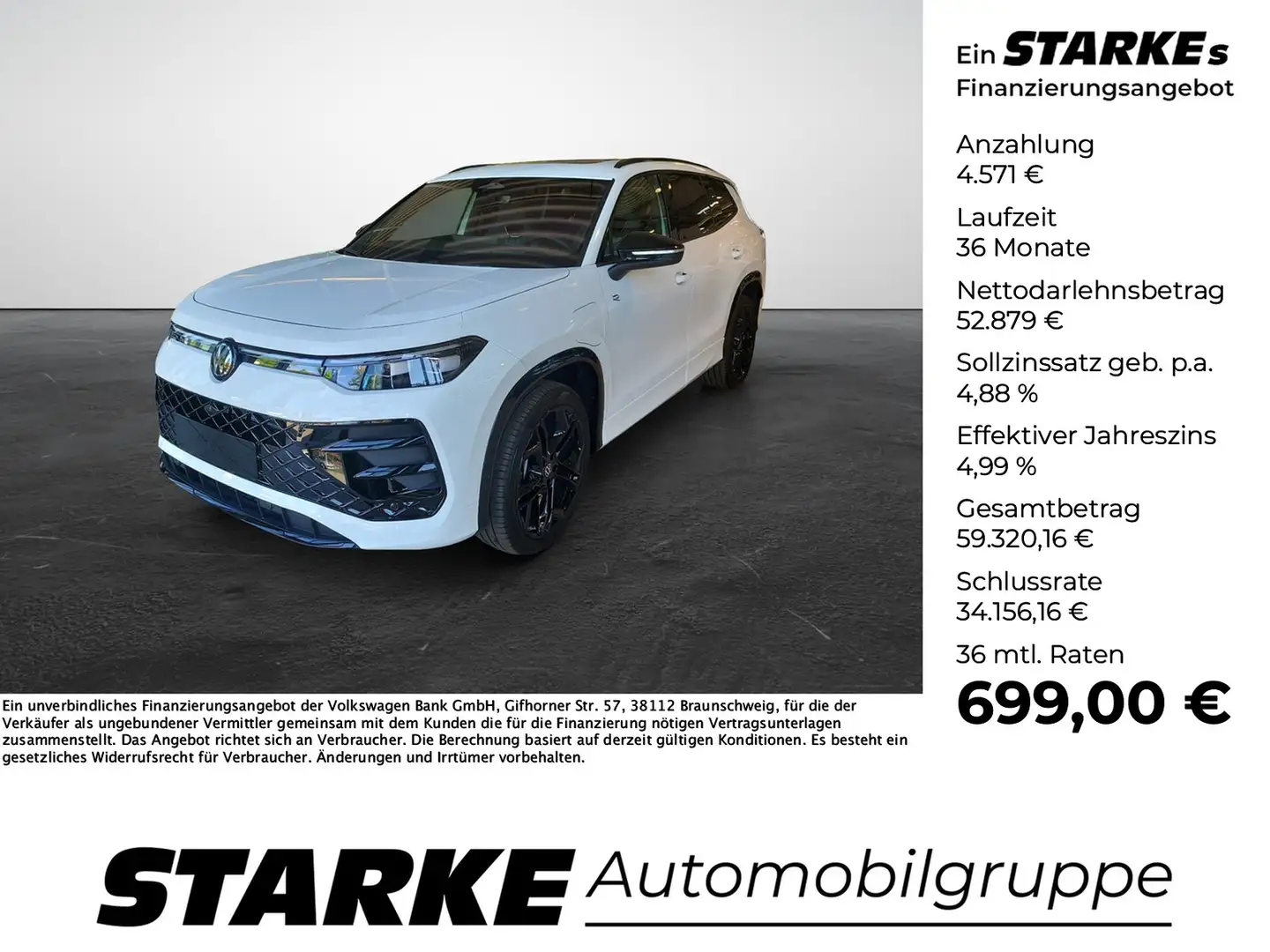 Volkswagen Tayron 1.5 TSI DSG eHybrid R-Line Weiß - 1