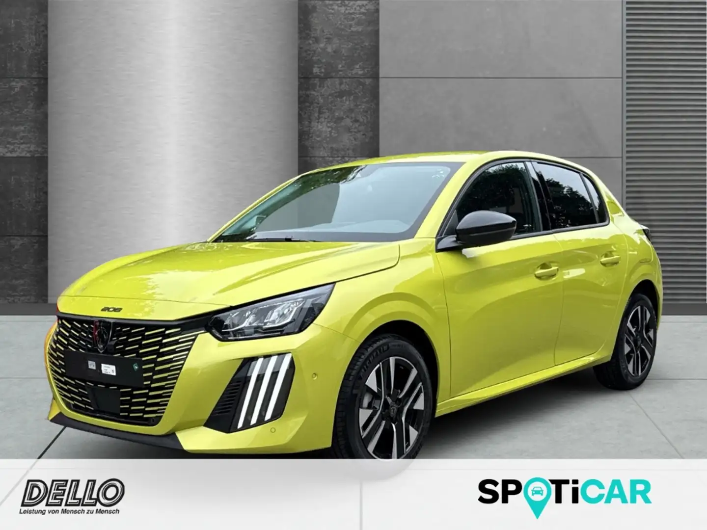 Peugeot 208 Allure PureTech 100 Sicht- & Navigations-Paket Dri Geel - 1