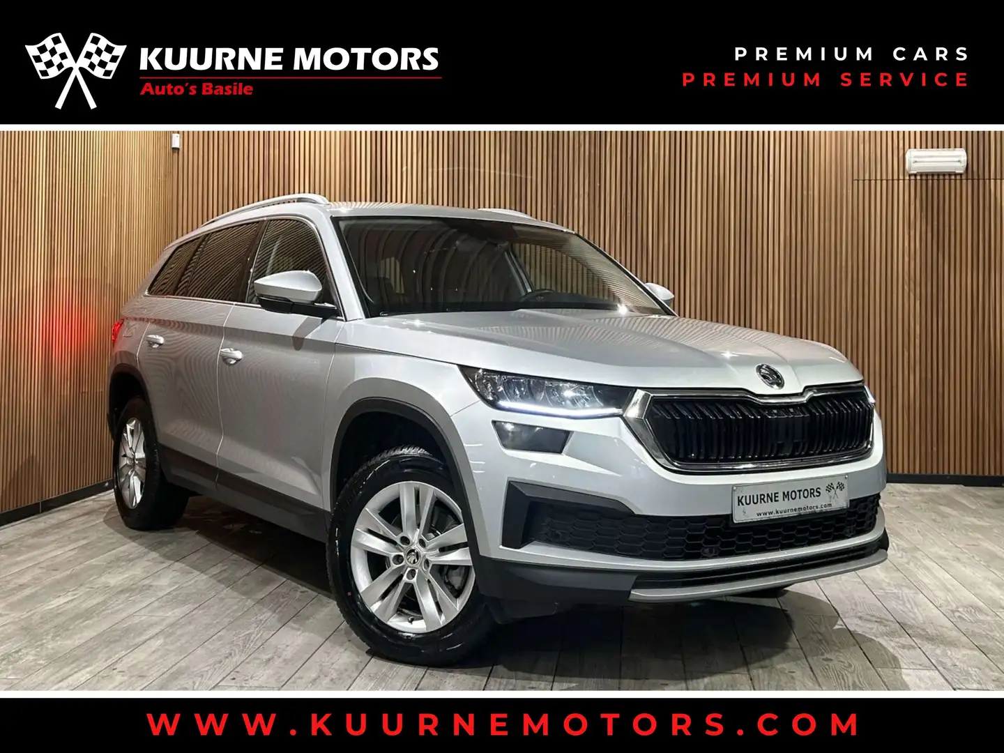Skoda Kodiaq 1.5 TSI 7pl DSG Leder/Pdc/Cam/Gps/Bt *1j garantie* Argent - 1