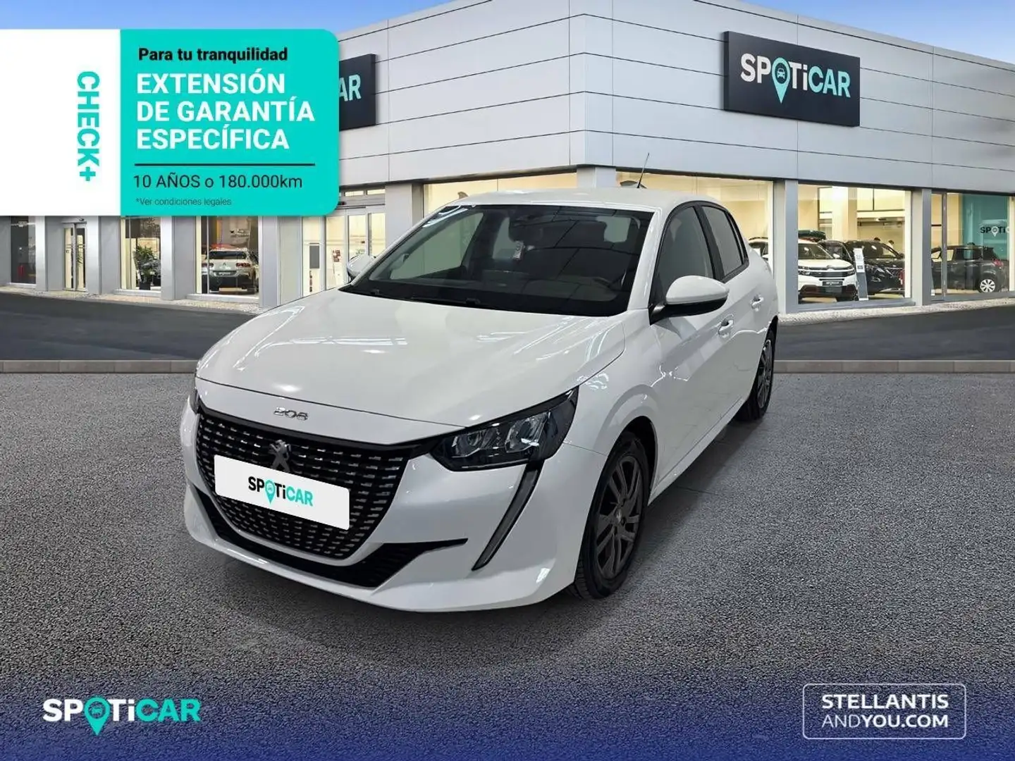 Peugeot 208 1.2 Puretech S&S Active Pack 75 Blanc - 1