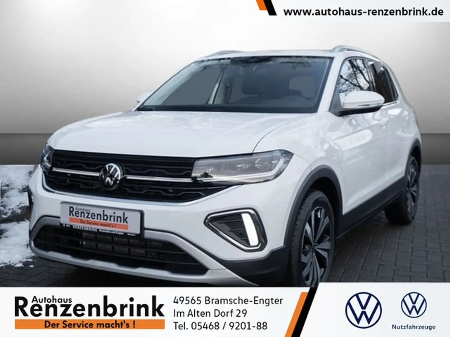 Volkswagen T-Cross Style TSI DSG AHK Navi Kamera ACC Matrix Weiß - 1