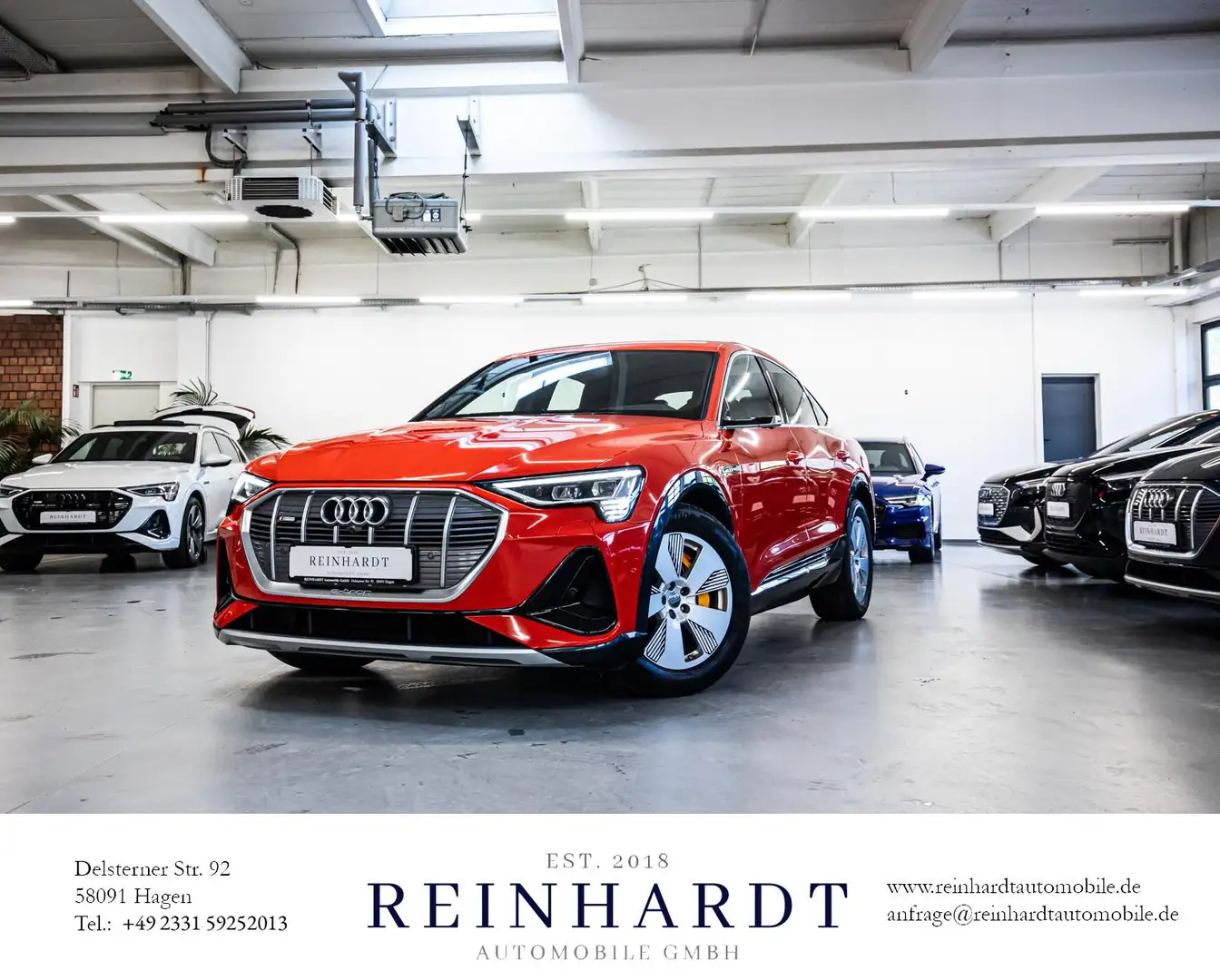 Audi e-tron SPORTBACK 55 2x S LINE ACC/MATRX/HuD/360° crvena - 1