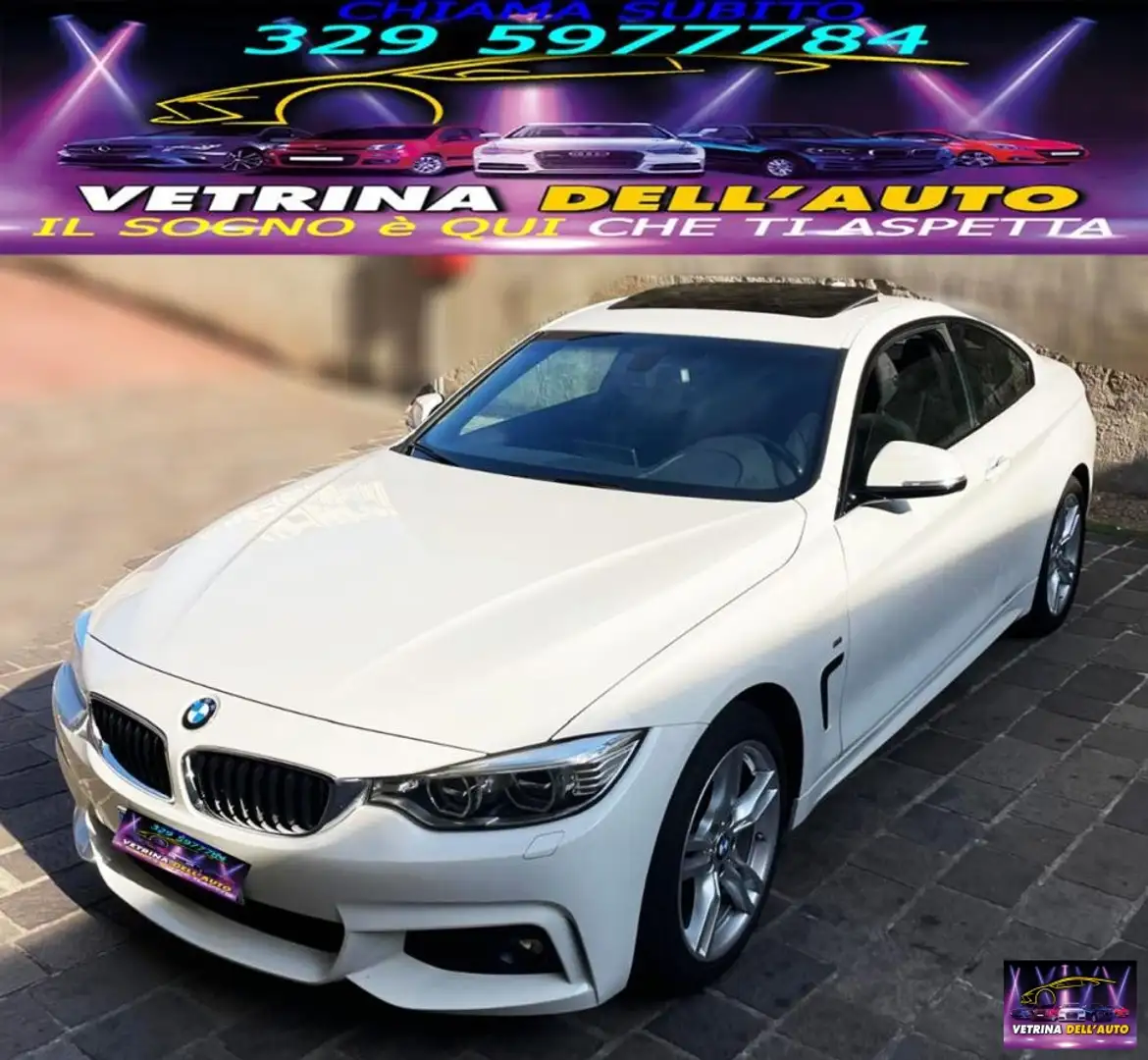 BMW 420 d xDrive CoupÃ© Msport Blanc - 2