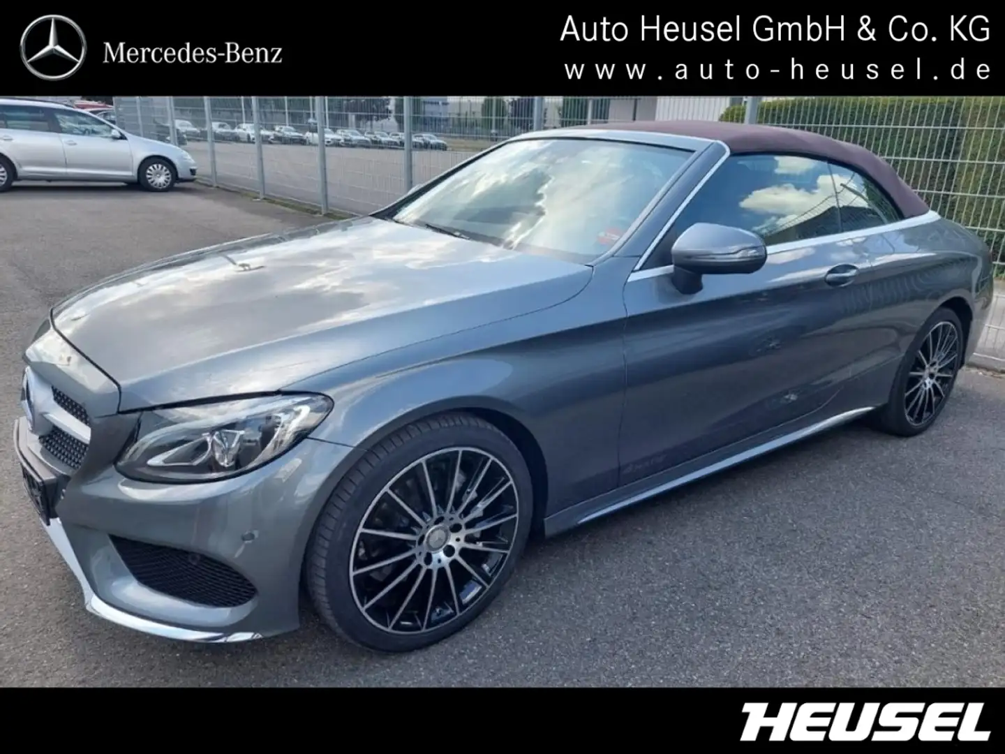 Mercedes-Benz C 200 4M AMG Cabriolet *Burmester*Totwinkel* Grijs - 1
