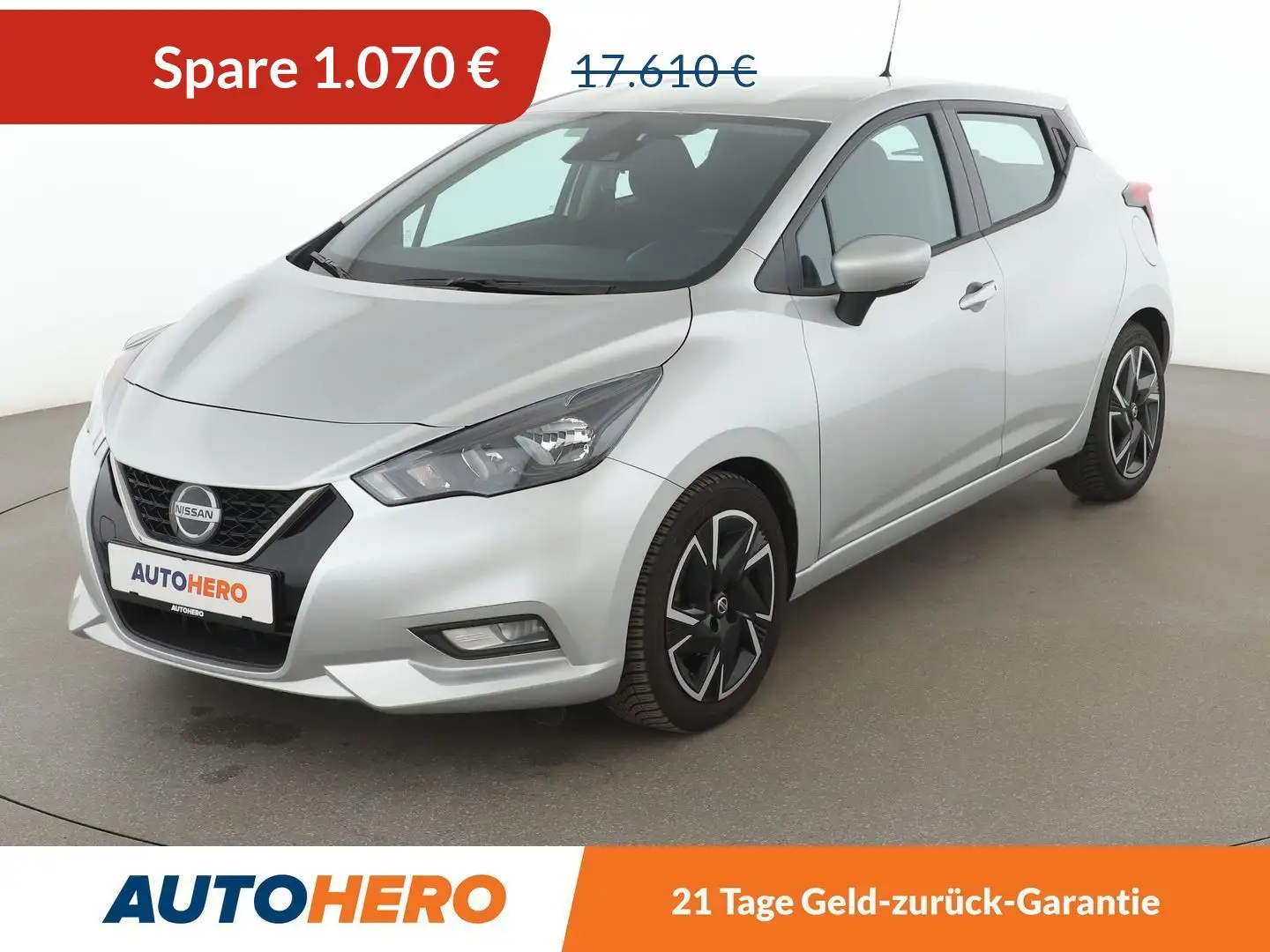 Nissan Micra 1.0 IG-T N-WAY Aut.*PDC*SHZ*TEMPO* Grau - 1