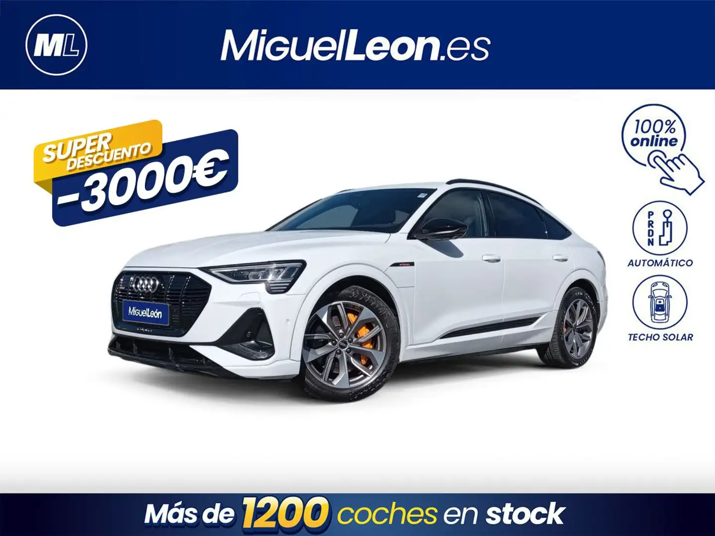 Audi e-tron 55 quattro S line Blanc - 1