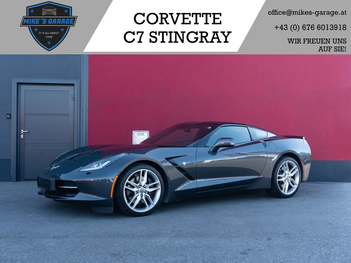 Corvette C7 TARGA *Z51* *1-BESITZ* *NUR 29.888km* Gri - 1