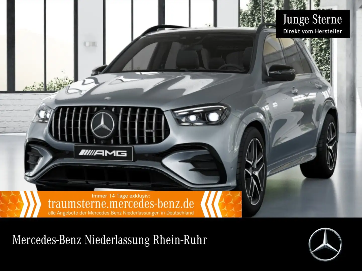 Mercedes-Benz GLE 53 AMG GLE 53 HYBRID 4M NIGHT+PANO+360+AHK+MULTIBEAM+21" Silber - 1