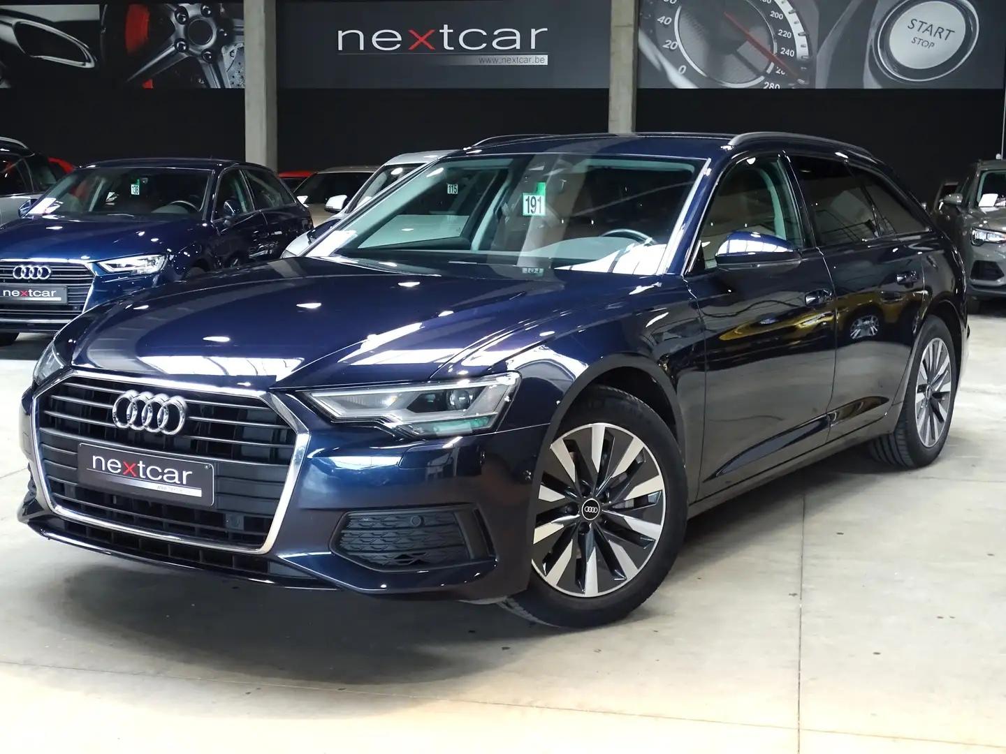Audi A6 35TDi Avant STronic CUIR-LED-NAVI-ATTELAGE-PARKING Bleu - 1