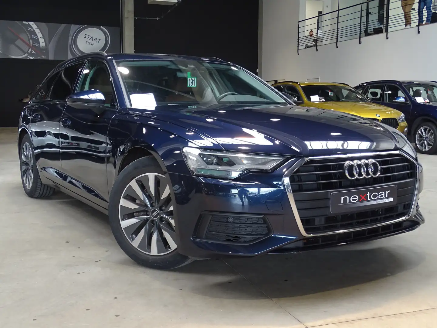 Audi A6 35TDi Avant STronic CUIR-LED-NAVI-ATTELAGE-PARKING Bleu - 2