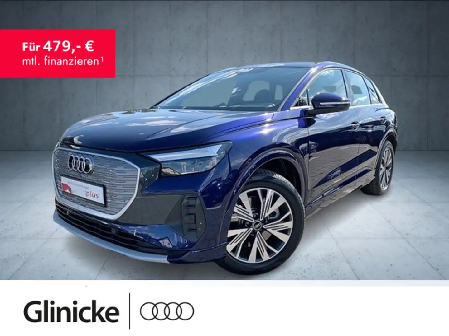 Audi Q4 e-tron advanced 40 AHK/Nav/ACC/EPH/Assist/SHZ Blau - 1