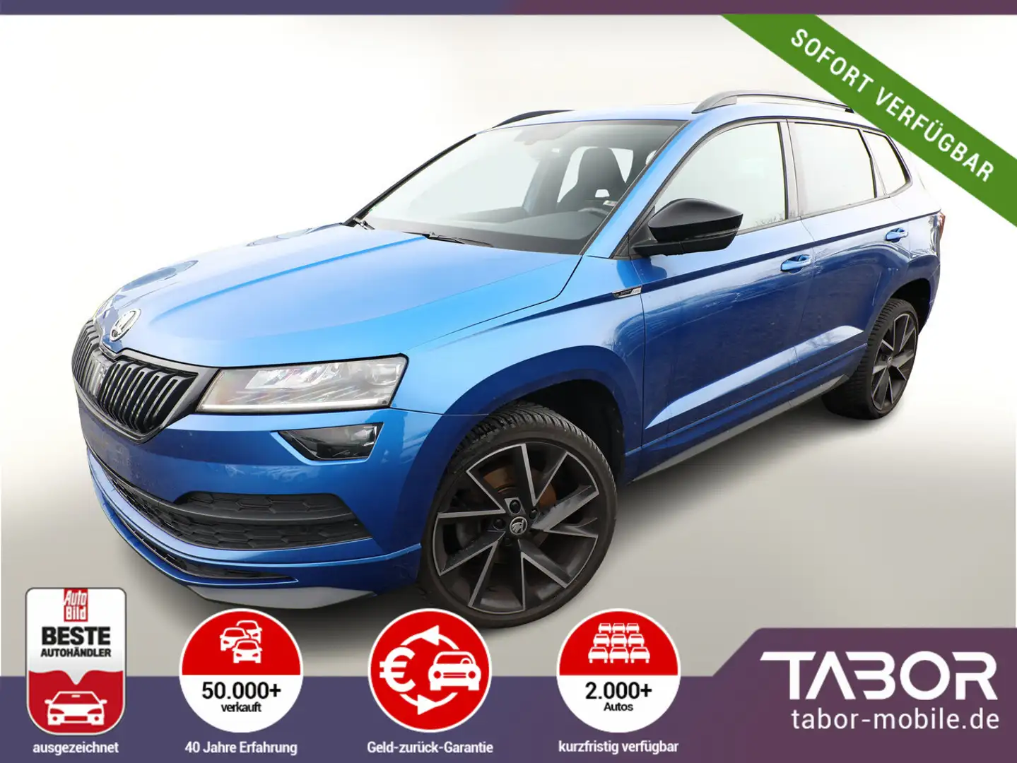 Skoda Karoq 2.0 TDI 150 Sportline LED Nav Pano eHk ViC Blau - 1