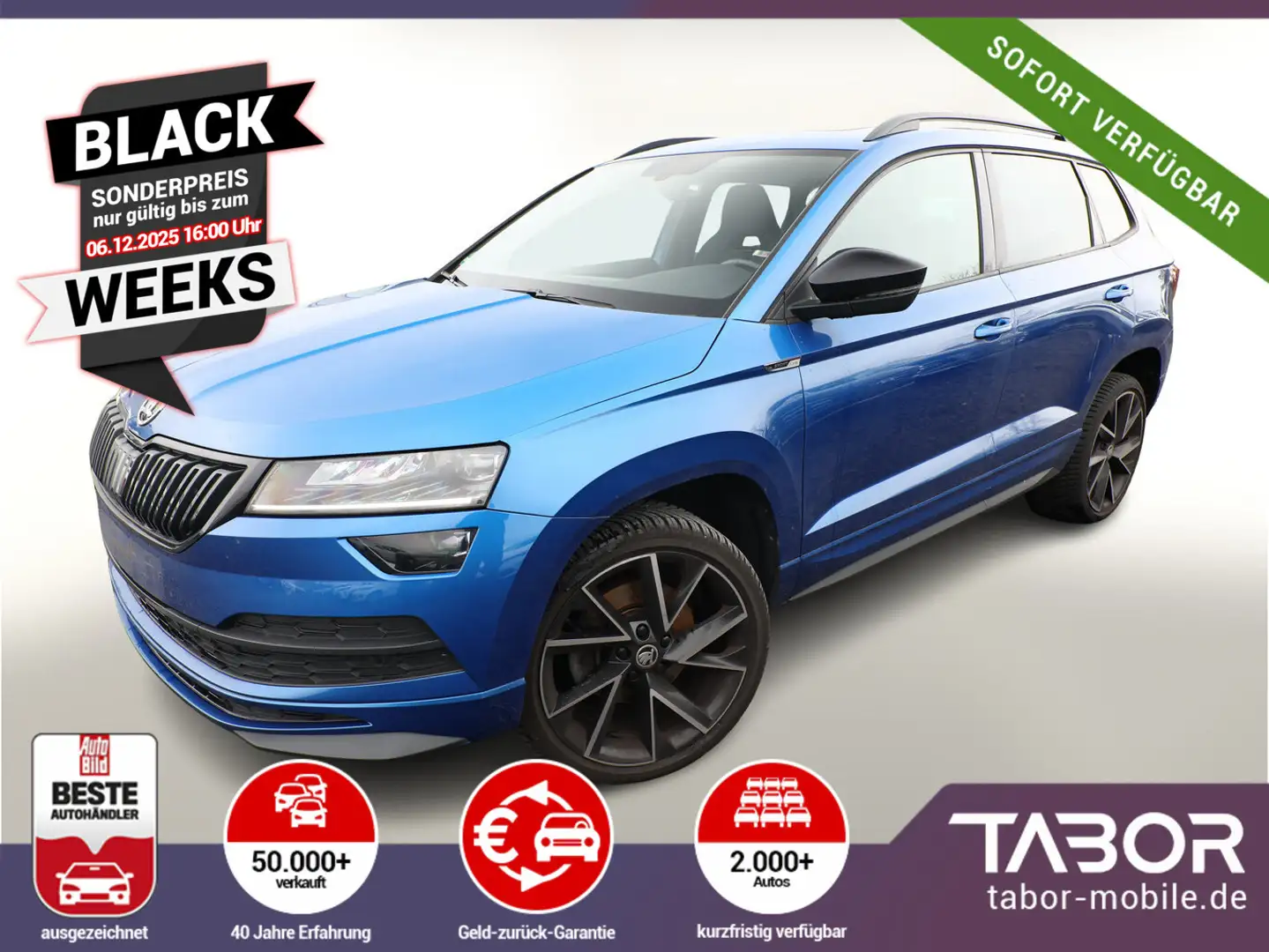 Skoda Karoq 2.0 TDI 150 Sportline LED Nav Pano eHk ViC Blau - 1