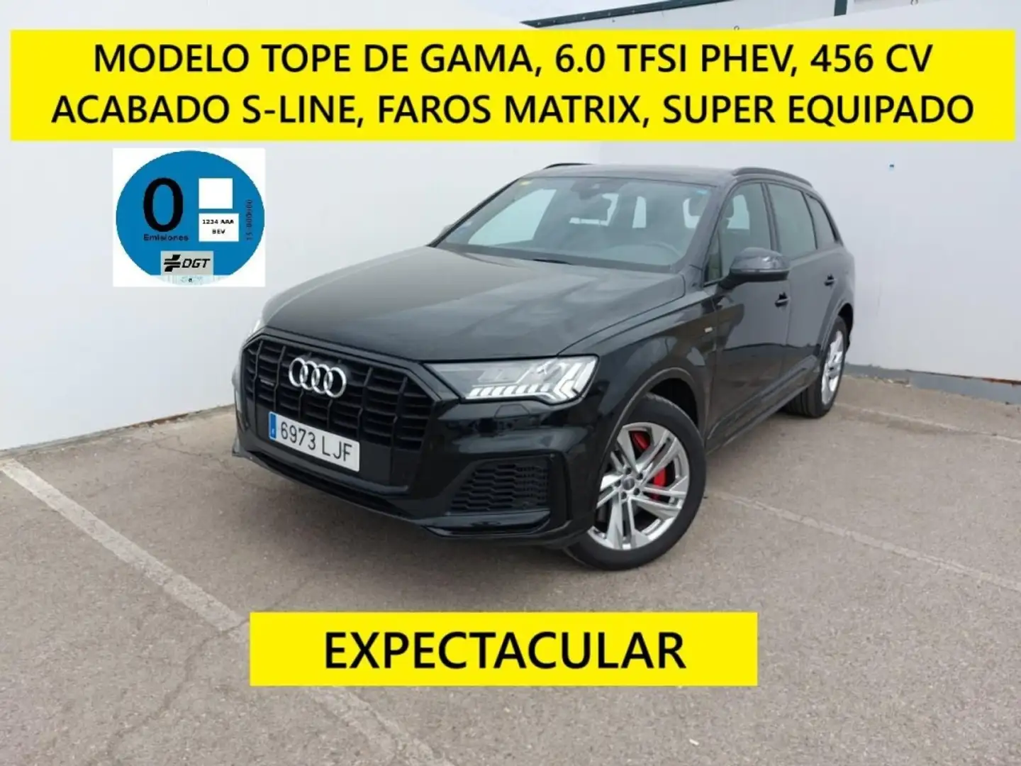 Audi Q7 60 TFSIe S line quattro tiptronic Negro - 1