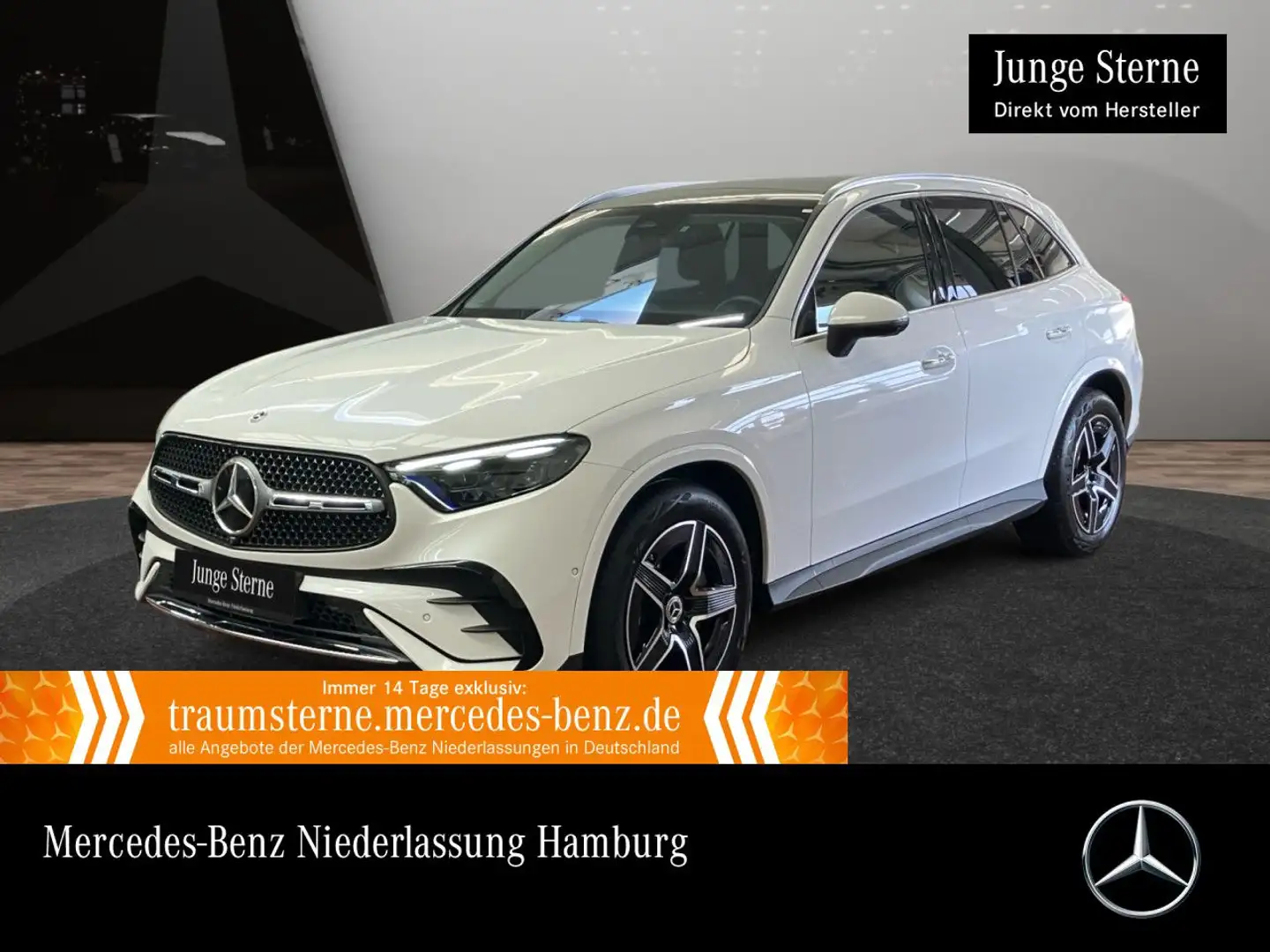 Mercedes-Benz GLC 200 4M AMG+PANO+360+AHK+TOTW+KEYLESS+9G Blanc - 1