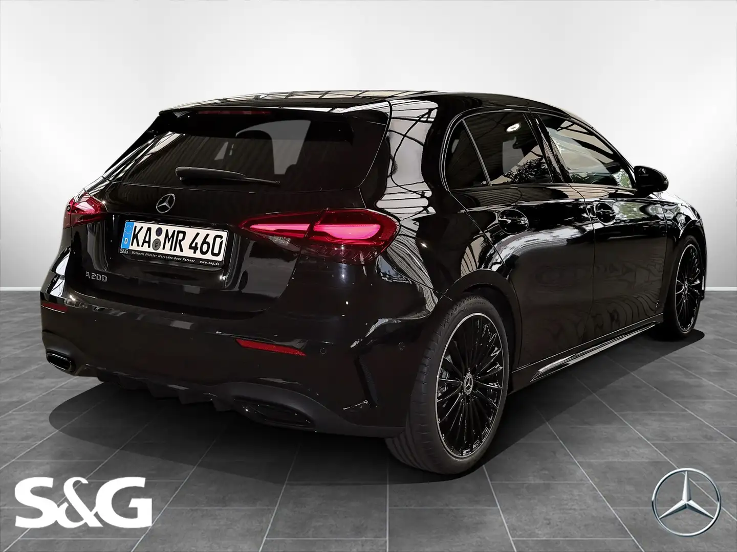 Mercedes-Benz A 200 AMG Distronic+RüKam+LED+Pano+HuD+Standhzg Negru - 2