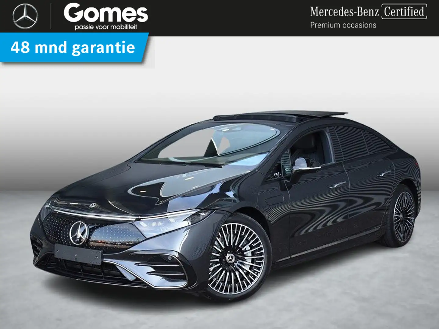 Mercedes-Benz EQS 580 4MATIC | Hyperscreen | AMG | Panoramadak | Ach Grijs - 1