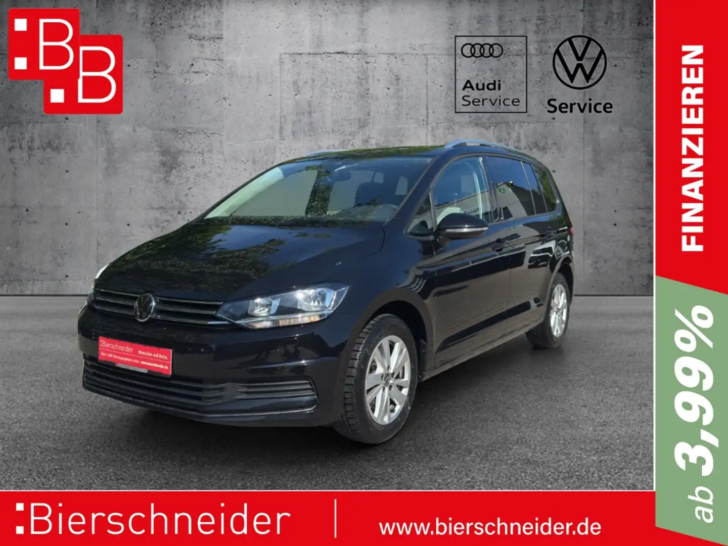 Volkswagen Touran 1.5 TSI DSG Comfortline 7-SITZER AHK COCKPIT KAMER Schwarz - 1