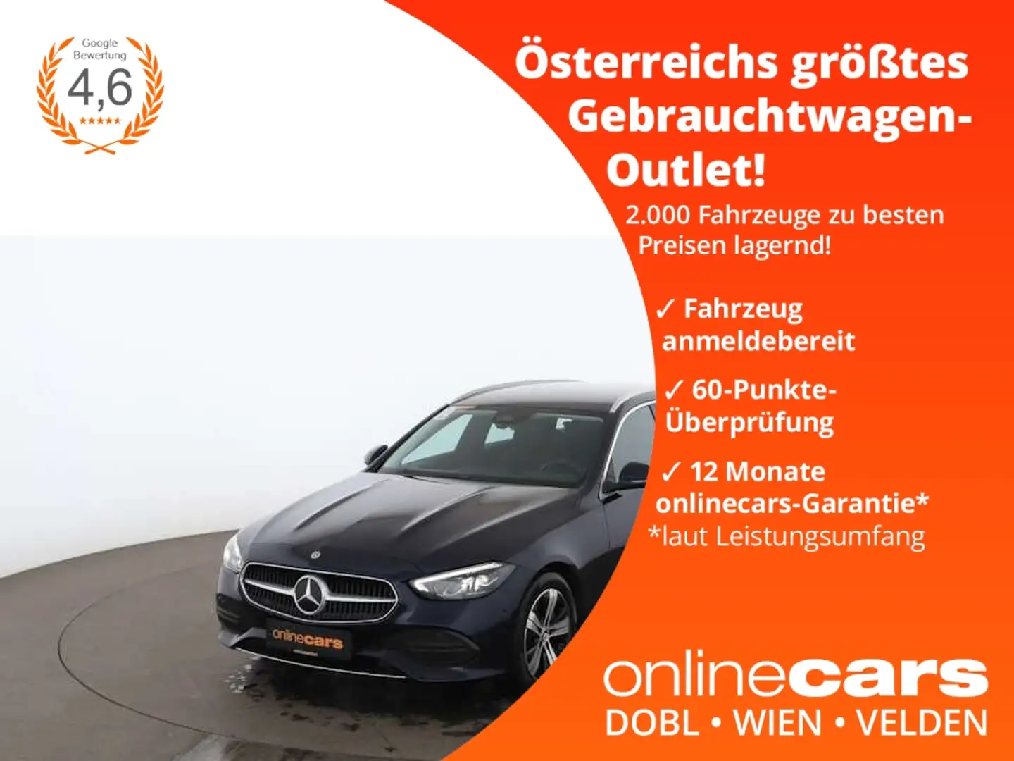 Mercedes-Benz C 200 d T Avantgarde Aut LED AHK NAVI LEDER R-CAM Blau - 1