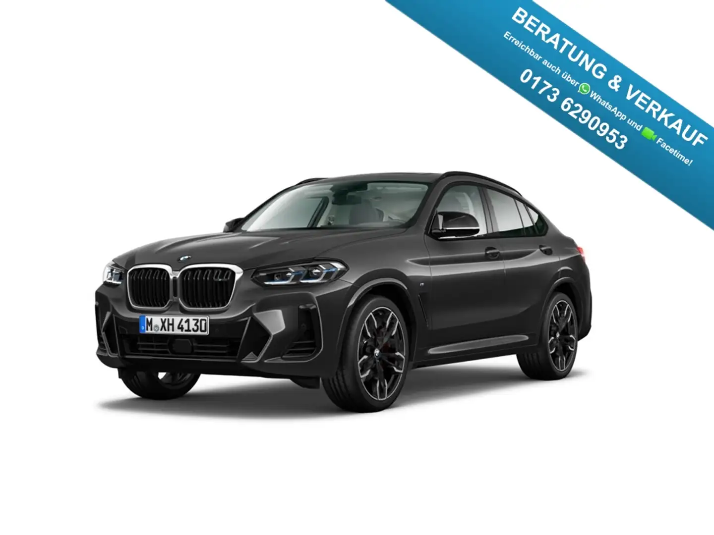 BMW X4 i M-Paket Head-Up AHK Pano StandHZG Leder Schwarz Grau - 1