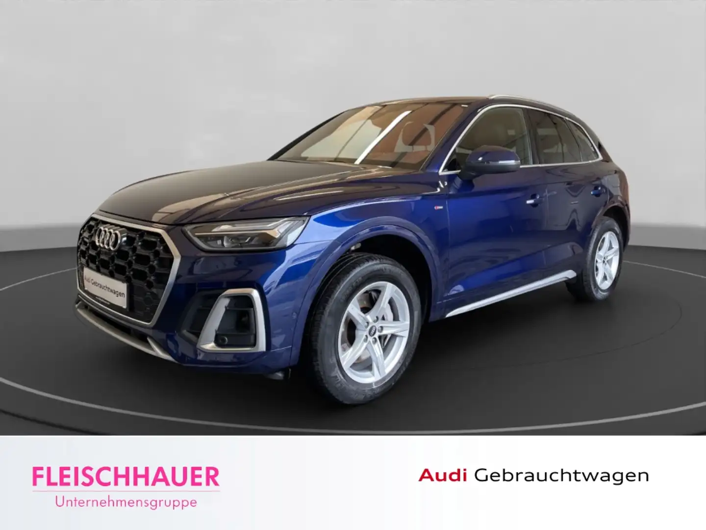 Audi Q5 50 TFSI e quattro S line LED El. Panodach Navi 360 Blau - 1