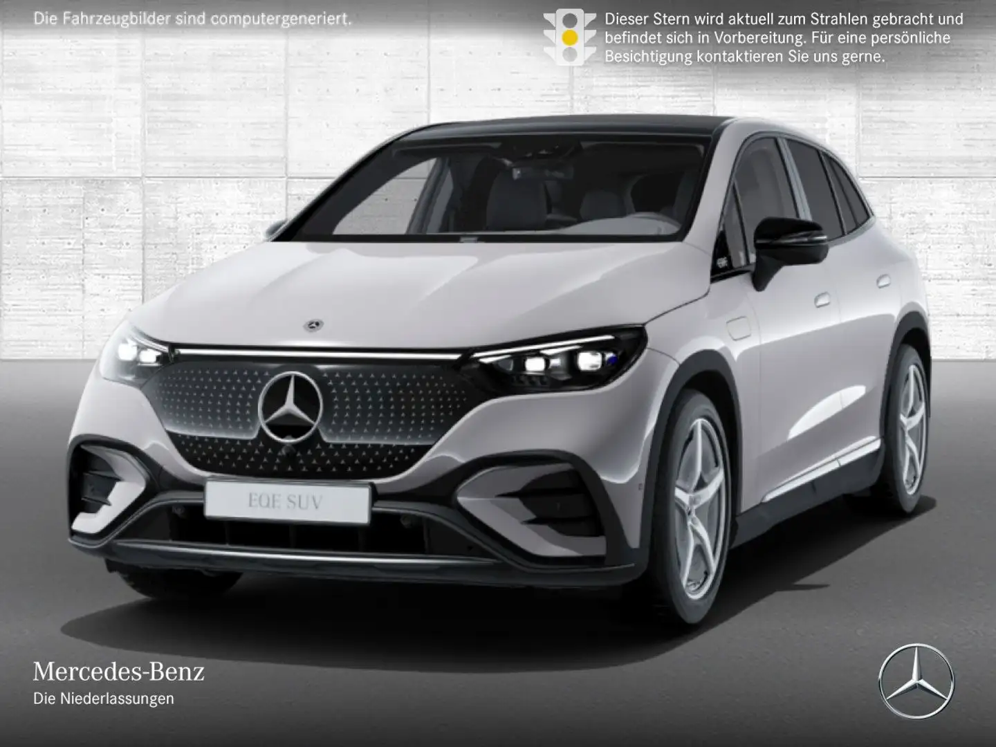 Mercedes-Benz EQE SUV EQE 350 4M AMG+NIGHT+PANO+360+AHK+BURMESTER+TV Grau - 2