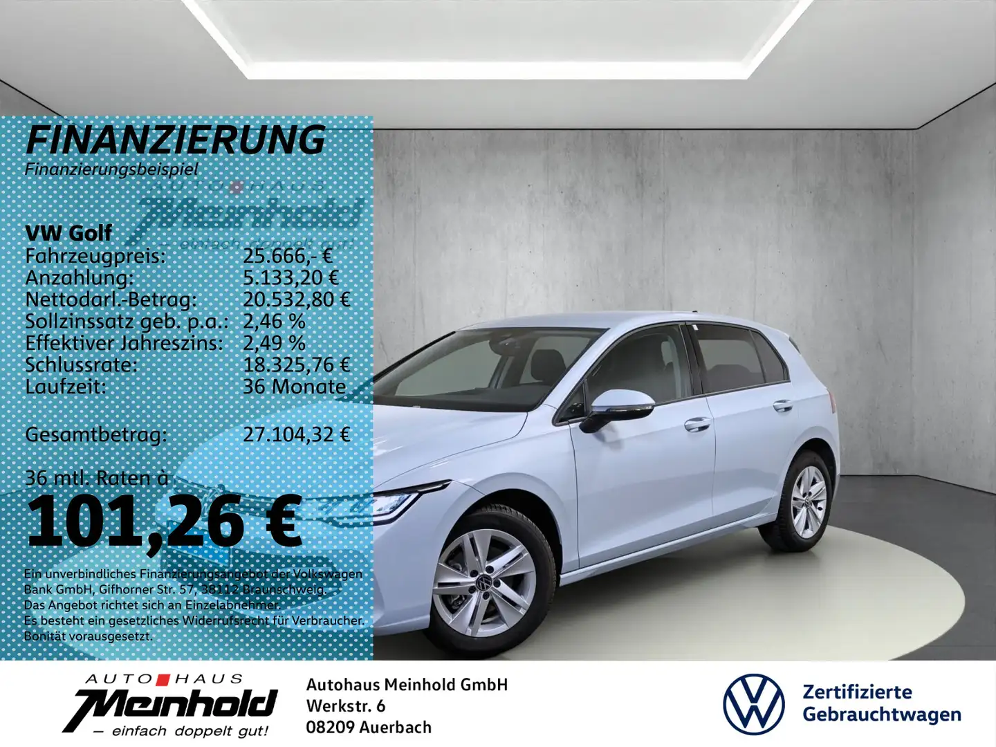 Volkswagen Golf 1.5 TSI Life, Kamera, ACC Blau - 1