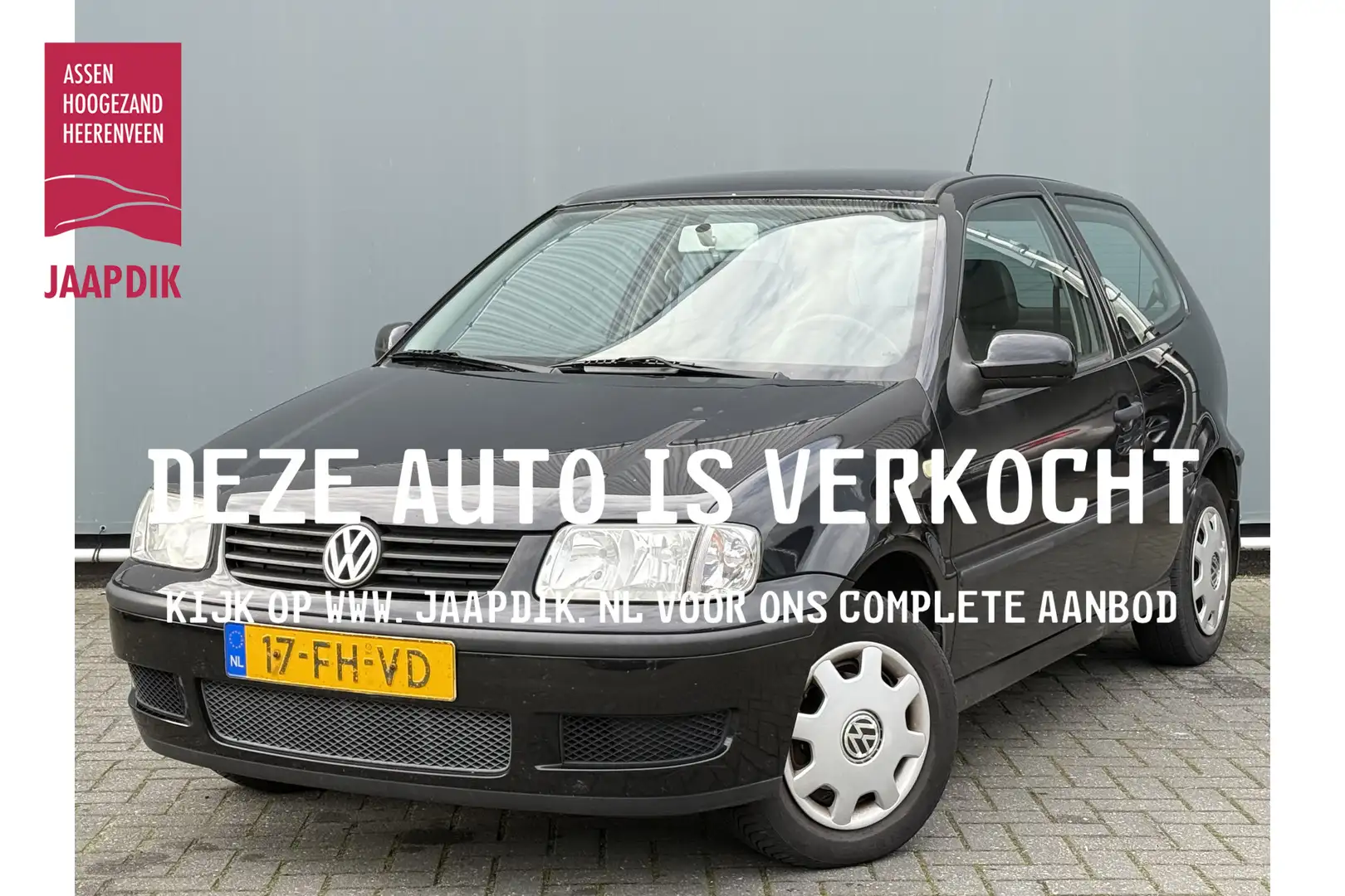 Volkswagen Polo BWJ 2000 1.4 60 PK Trendline STUURBEKRACHTING | 12 Zwart - 1