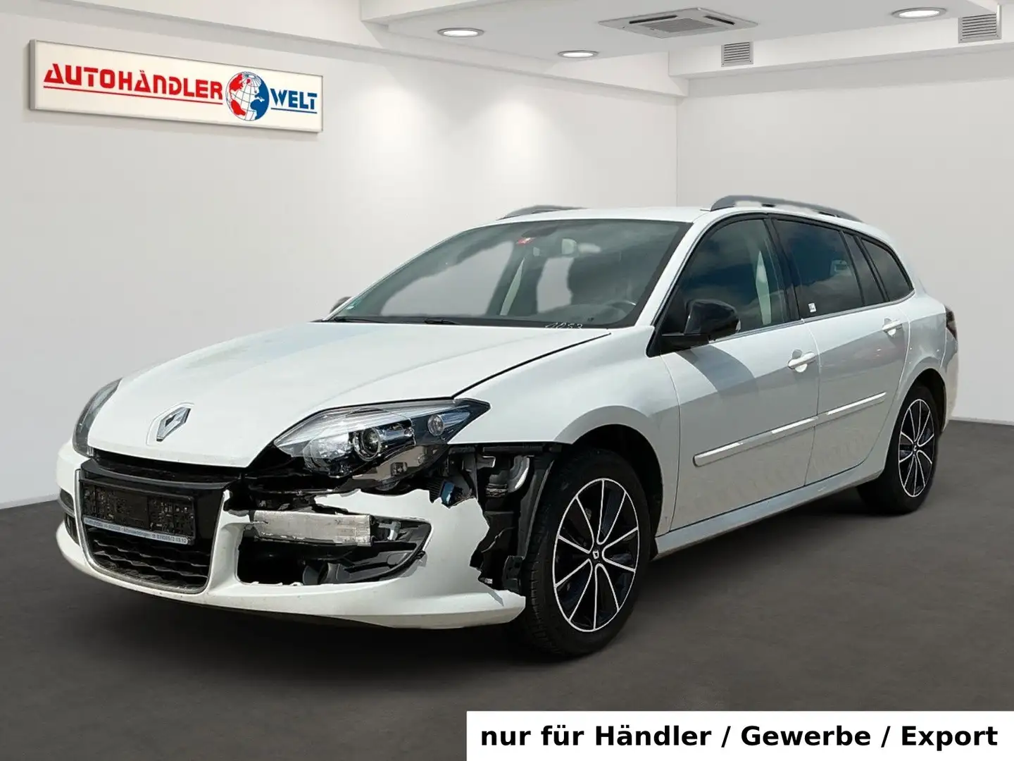 Renault Laguna Kombi 1.5 dCi T-Leder Navi AAC PDC SHZ Weiß - 1