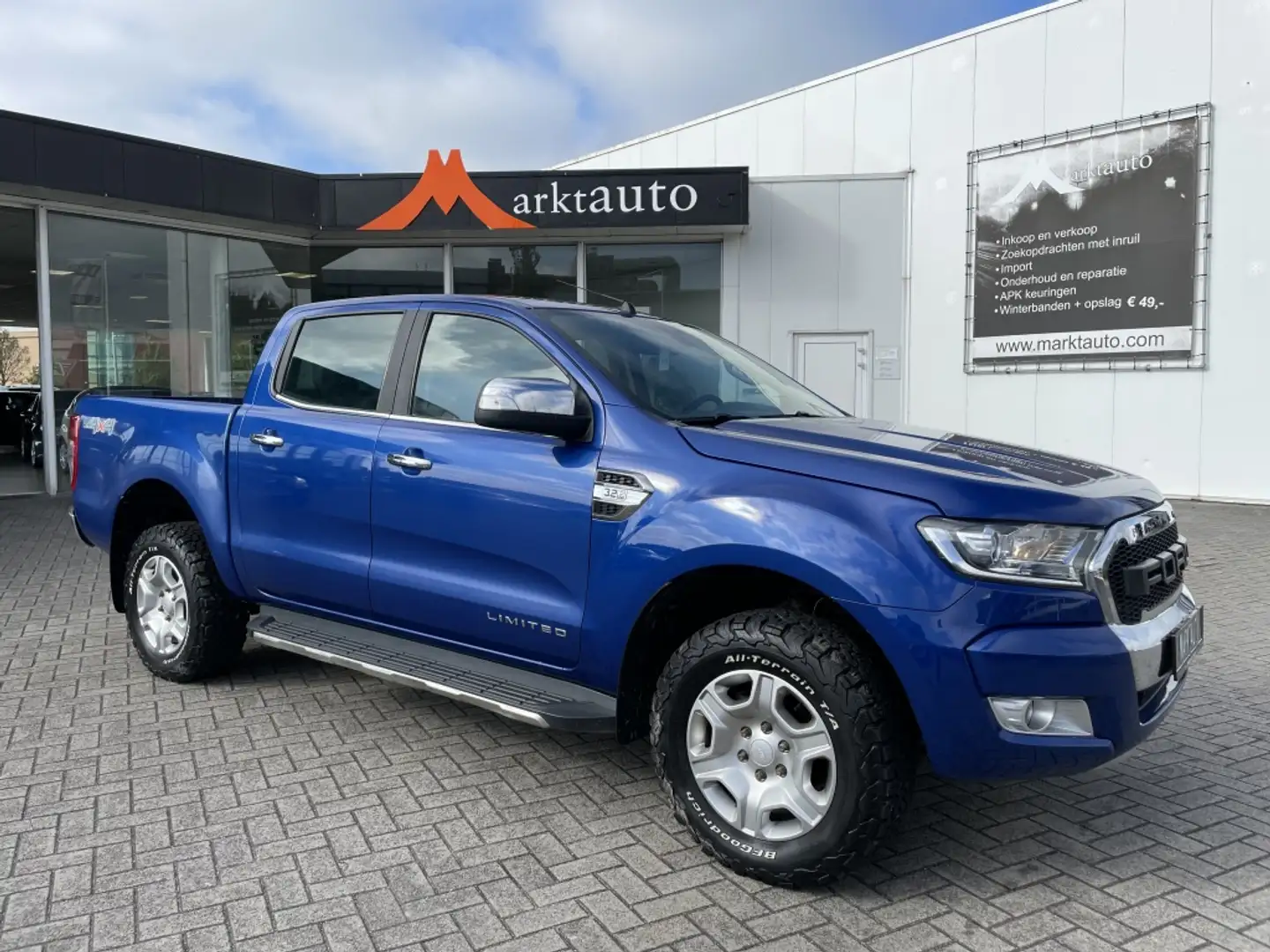 Ford Ranger 3.2 TDCi 4X4 Limited Double Cab Carplay Leder Crui Bleu - 1