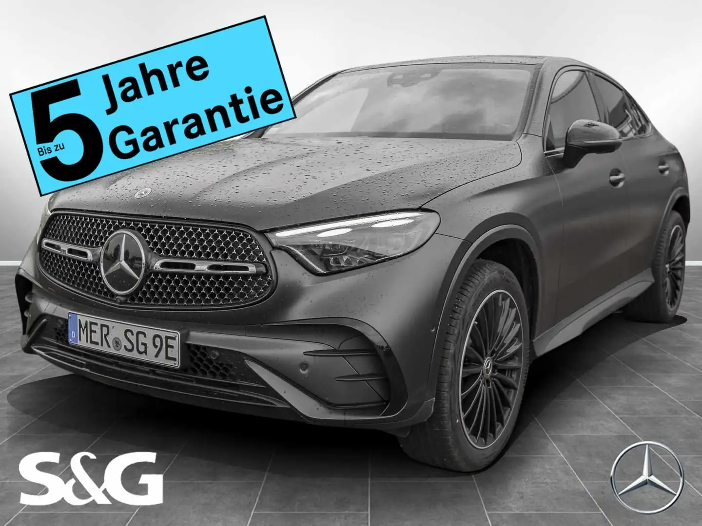 Mercedes-Benz GLC 300 de 4M AMG Coupé Night+MBUX+360°+AHK+Pano Gris - 1