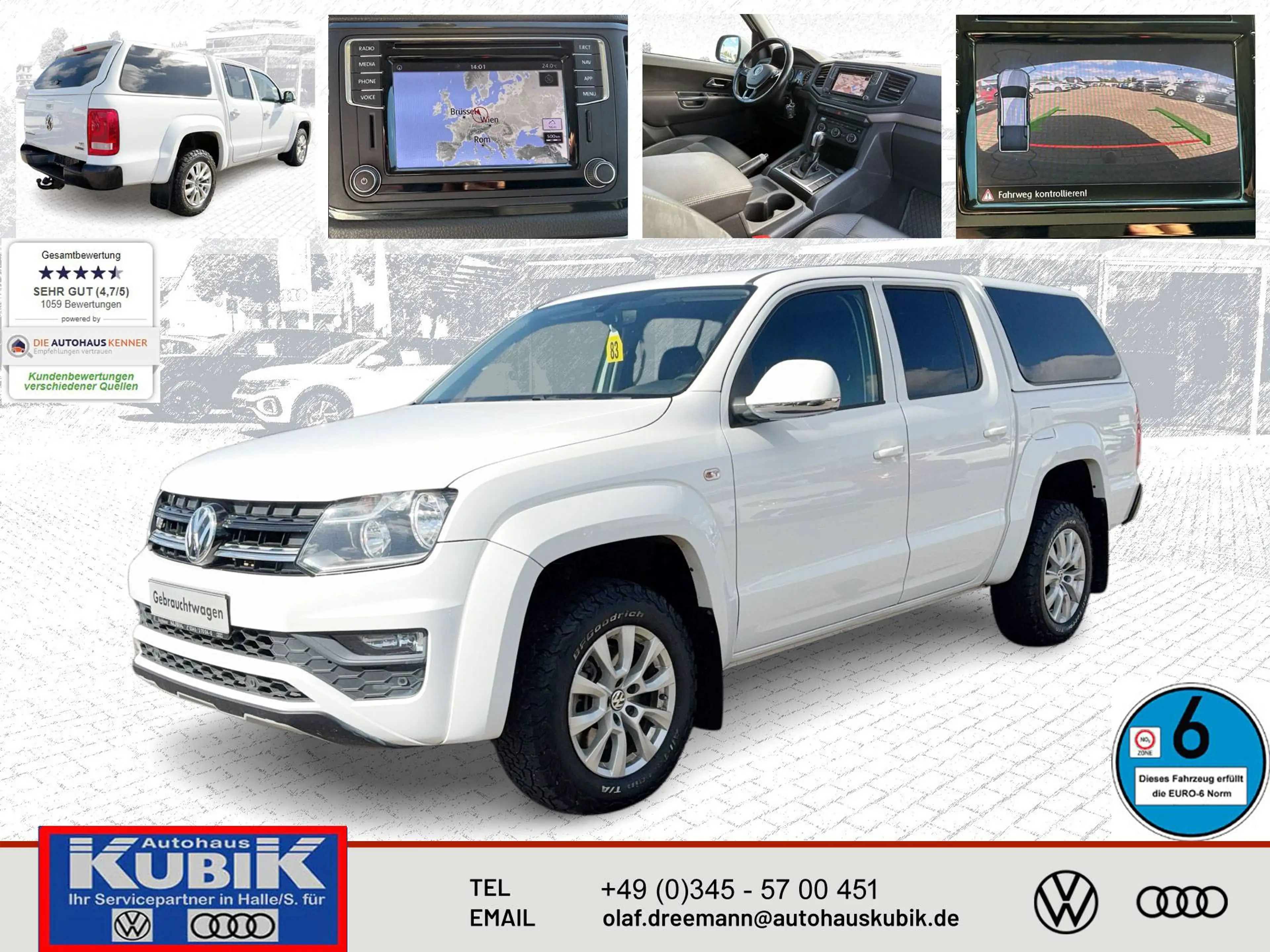 Volkswagen Amarok Amarok 3.0 TDI 4motion Comfortline Automatik+DAB+Kamera+Hardtop+