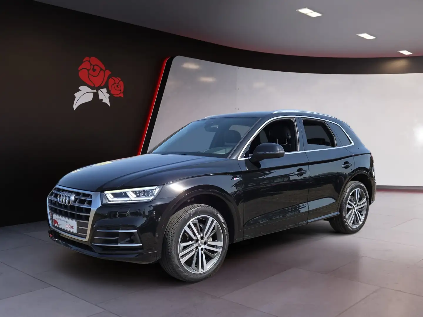 Audi Q5 40 2.0 TDI quattro S-line AHK ACC HUD RFK LED Nav Schwarz - 2