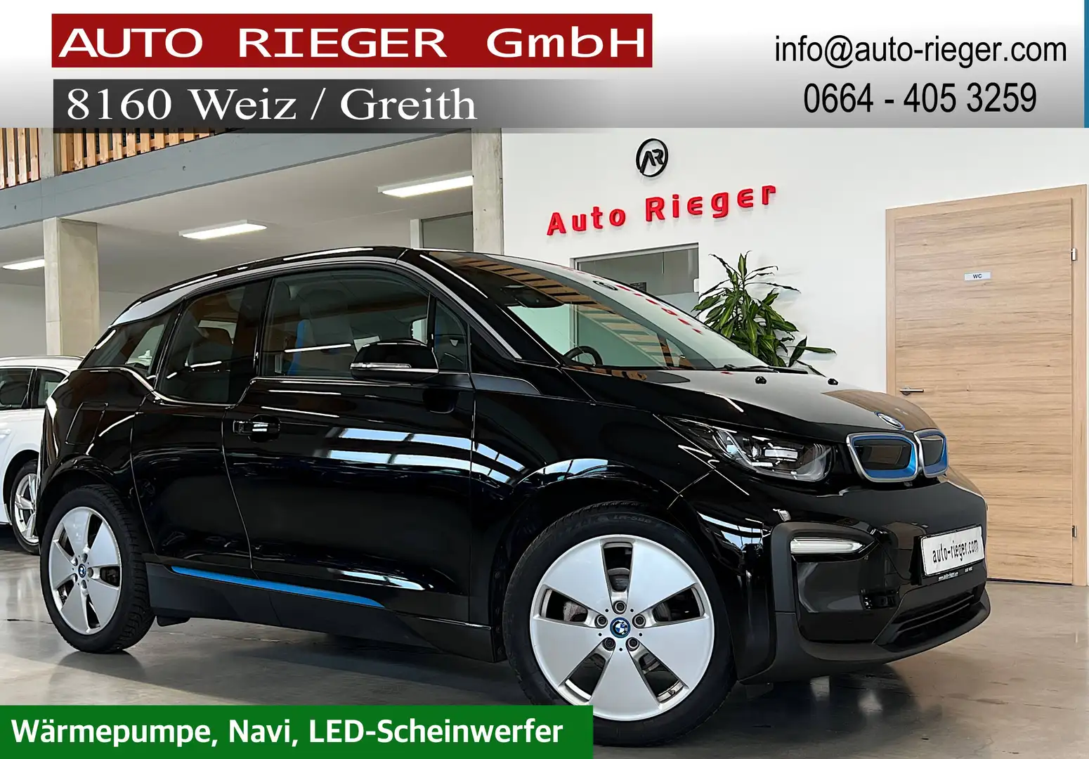 BMW i3 42,2 kWh Sitzheizung, Navi Wärmepumpe Schwarz - 1