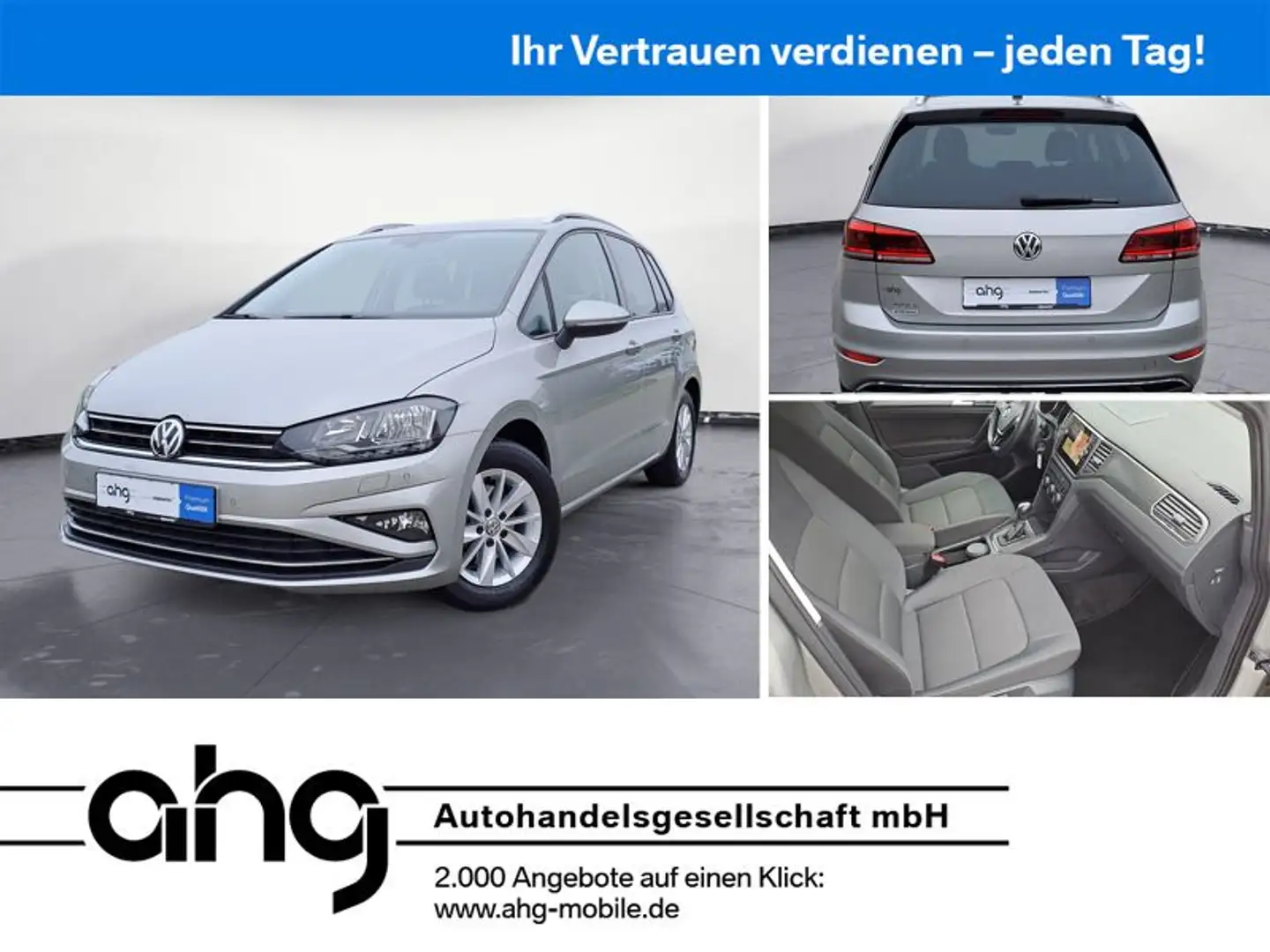 Volkswagen Golf Sportsvan 1.5 TSI DSG Comfortline Navi RFK Zilver - 1