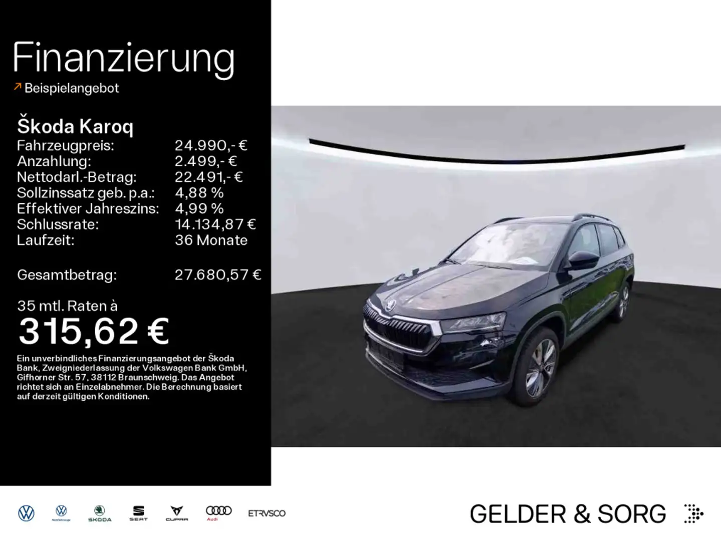 Skoda Karoq 2.0 TDI Style RFK*DAB*virtual*eCall+ Schwarz - 1