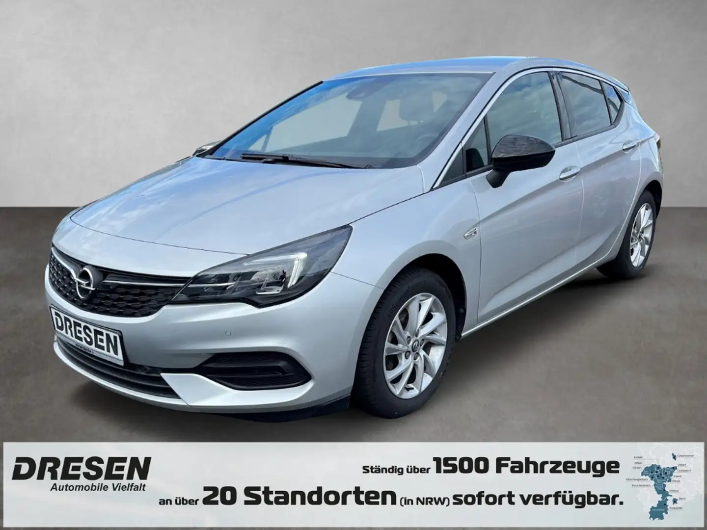 Opel Astra Elegance 1.2 Allwetter+PDC+Navi+LED Срібний - 1