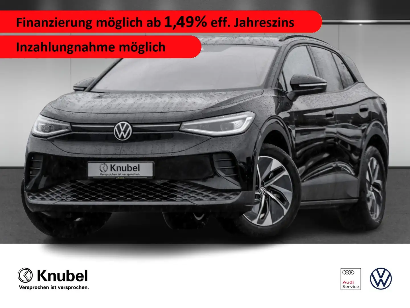 Volkswagen ID.4 Pro IQ.Light Navi ACC Wärmepumpe 19" Ganzj.reifen Noir - 1