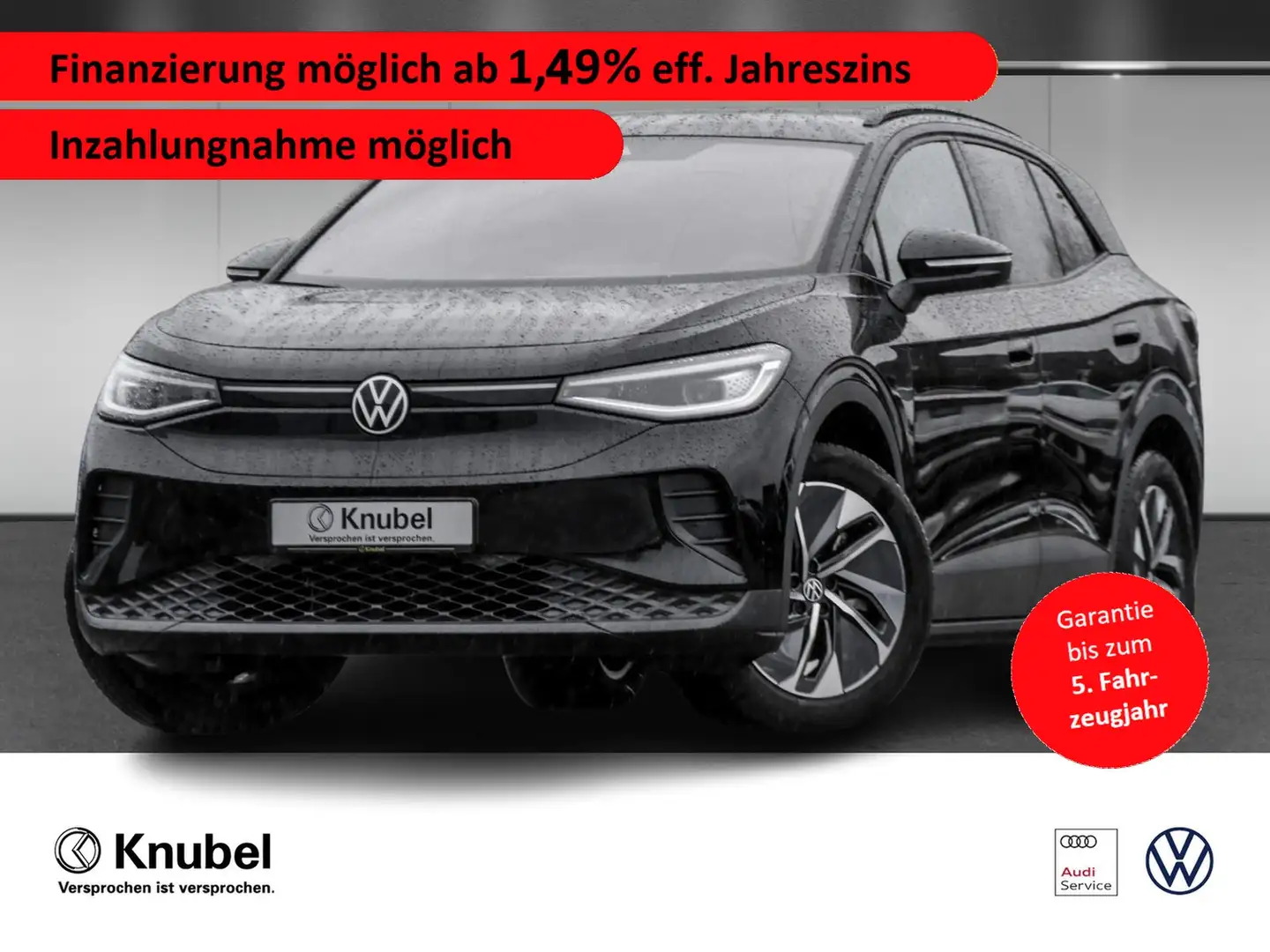 Volkswagen ID.4 Pro IQ.Light Navi ACC Wärmepumpe 19" Ganzj.reifen Schwarz - 1